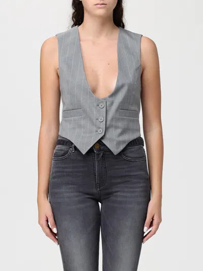 Mar De Margaritas Waistcoat  Woman Color Grey In Gray