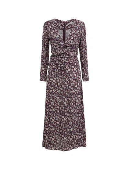 Mar De Margaritas Waisted Dress With Curling  In Multi