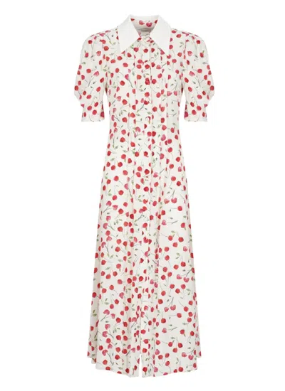 Mar De Margaritas White Viscose Dress