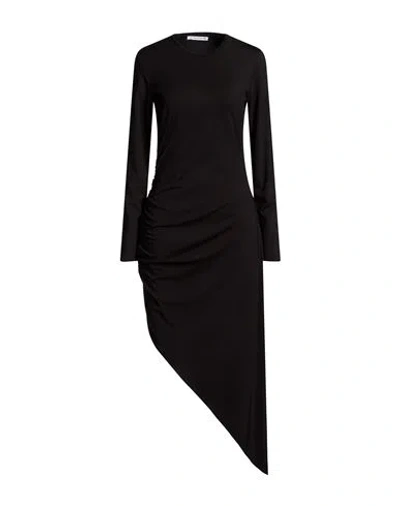 Mar De Margaritas Woman Maxi Dress Black Size L Rayon, Polyamide, Elastane