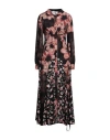 Mar De Margaritas Woman Maxi Dress Black Size M Viscose In Black