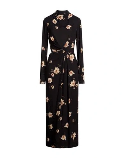 Mar De Margaritas Woman Maxi Dress Black Size M Viscose