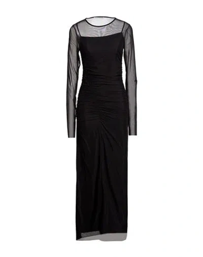 Mar De Margaritas Woman Maxi Dress Black Size S Polyamide, Elastane