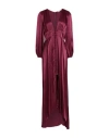 Mar De Margaritas Woman Maxi Dress Burgundy Size M Viscose In Red