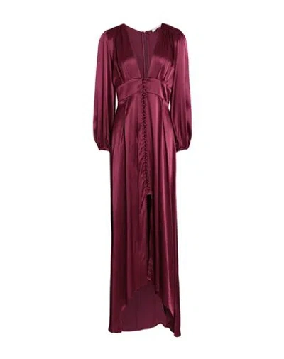 Mar De Margaritas Woman Maxi Dress Burgundy Size M Viscose In Red