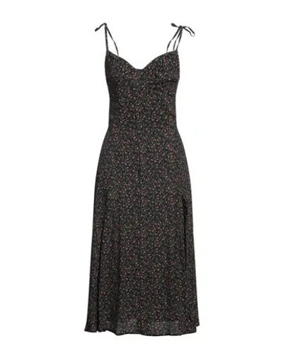 Mar De Margaritas Woman Midi Dress Black Size S Viscose