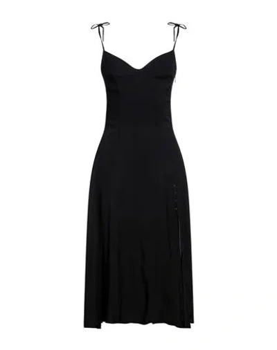 Mar De Margaritas Woman Midi Dress Black Size S Viscose