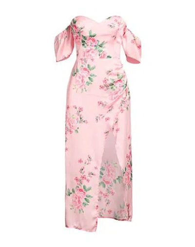 Mar De Margaritas Woman Midi Dress Light Pink Size S Polyester