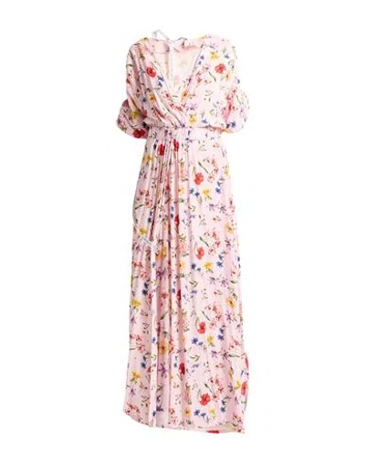 Mar De Margaritas Woman Midi Dress Pink Size L Viscose