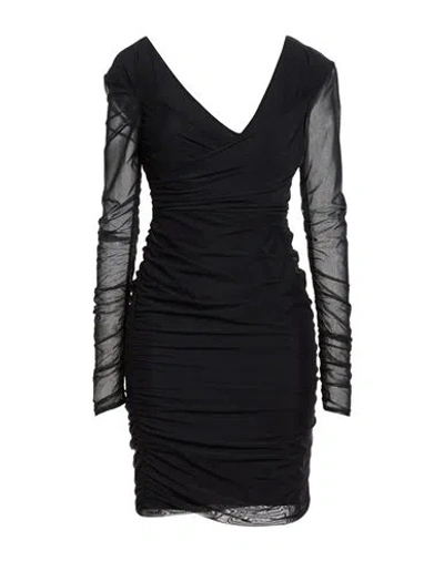 Mar De Margaritas Woman Mini Dress Black Size M Polyamide, Elastane
