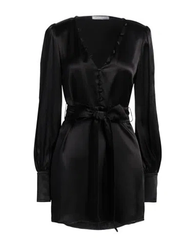 Mar De Margaritas Woman Mini Dress Black Size S Viscose