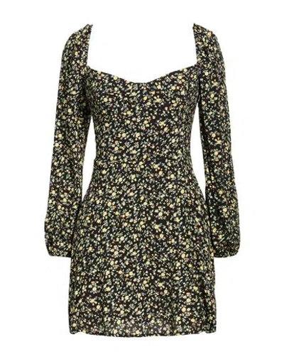 Mar De Margaritas Woman Mini Dress Black Size S Viscose