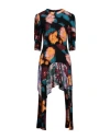 Mar De Margaritas Woman Mini Dress Black Size Xs Viscose In Black