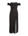 Mar De Margaritas Woman Mini Dress Black Size Xs Viscose