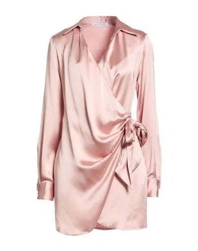 Mar De Margaritas Woman Mini Dress Blush Size S Polyester In Pink