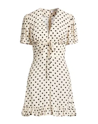 Mar De Margaritas Woman Mini Dress Cream Size S Polyester In White
