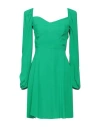 Mar De Margaritas Woman Mini Dress Green Size Xs Viscose, Polyester In Green