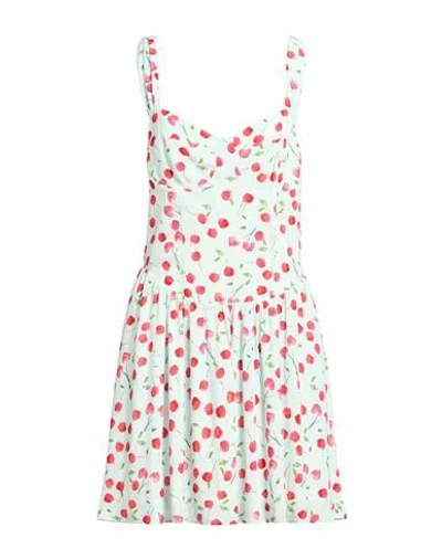 Mar De Margaritas Woman Mini Dress Light Green Size Xs Viscose