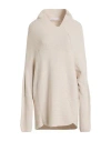 Mar De Margaritas Woman Mini Dress Light Grey Size S Viscose, Polyamide, Wool, Cashmere In Neutral