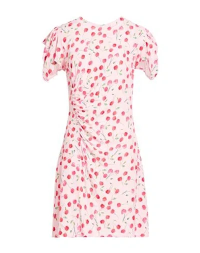 Mar De Margaritas Woman Mini Dress Light Pink Size M Viscose