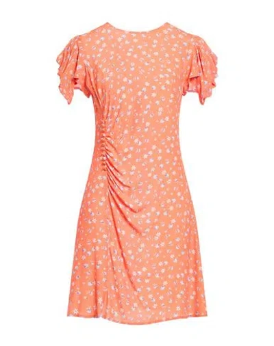 Mar De Margaritas Woman Mini Dress Orange Size M Viscose