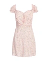 Mar De Margaritas Woman Mini Dress Light Pink Size S Viscose In Pink