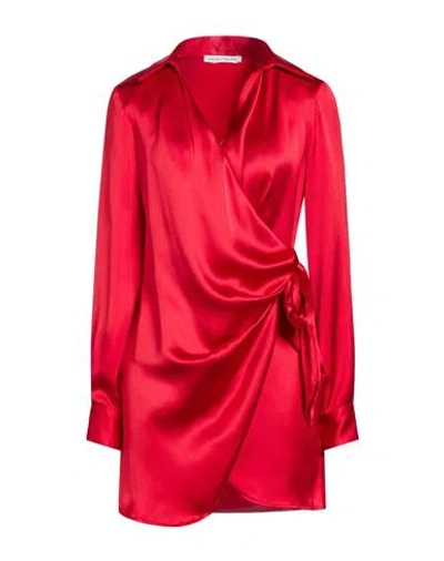 Mar De Margaritas Woman Mini Dress Red Size S Polyester
