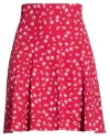 Mar De Margaritas Woman Mini Skirt Brick Size S Viscose In Red