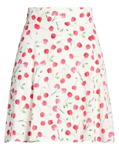 Mar De Margaritas Woman Mini Skirt Red Size M Viscose In Multi