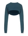 Mar De Margaritas Woman Shrug Deep Jade Size L Acrylic, Polyamide, Polyester, Viscose, Wool In Green