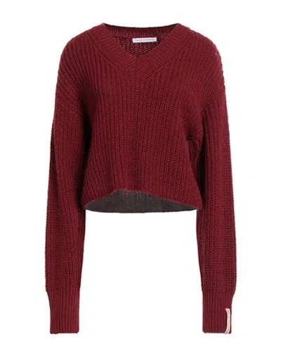 Mar De Margaritas Woman Sweater Burgundy Size S Acrylic, Wool, Viscose, Alpaca Wool In Red