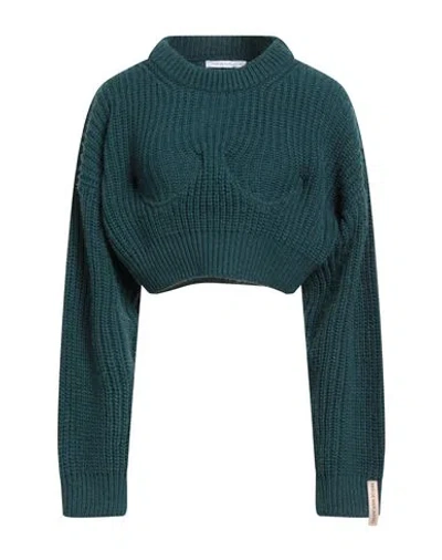 Mar De Margaritas Woman Sweater Deep Teal Size S Acrylic, Polyester