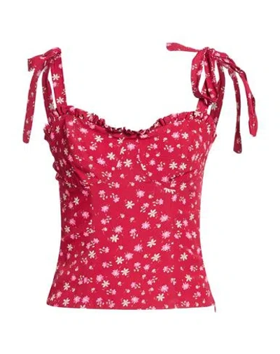 Mar De Margaritas Woman Top Brick Size M Viscose In Pink