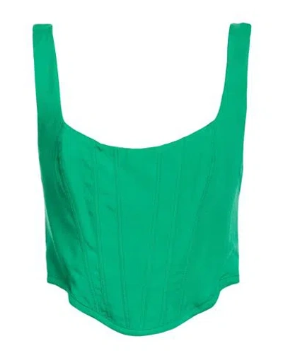 Mar De Margaritas Woman Top Green Size M Viscose