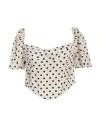 Mar De Margaritas Woman Top Ivory Size L Viscose In White