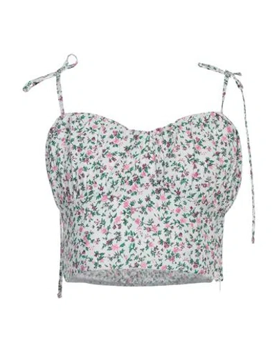 Mar De Margaritas Woman Top White Size L Viscose, Polyester