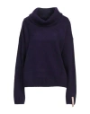Mar De Margaritas Woman Turtleneck Purple Size Xs Acrylic, Polyamide, Polyester, Viscose, Wool