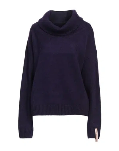 Mar De Margaritas Woman Turtleneck Purple Size Xs Acrylic, Polyamide, Polyester, Viscose, Wool