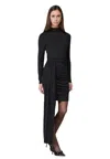 Mar De Margaritas Women's Dress  With Drapery In Black