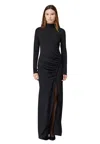 Mar De Margaritas Women's Dress  With Drapery In Black