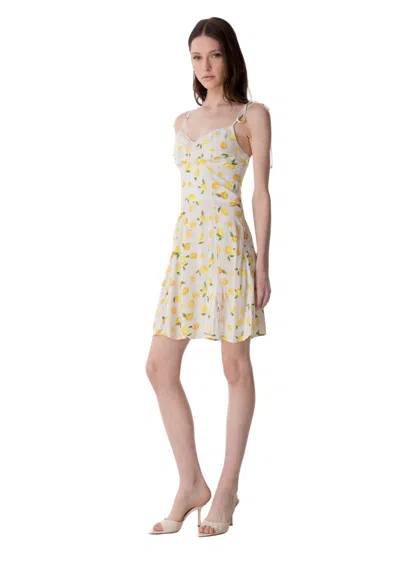 Mar De Margaritas Women's Dress  With Lemon Print In Multi