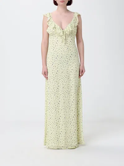 Mar De Margaritas Dress  Woman Color Yellow In Green