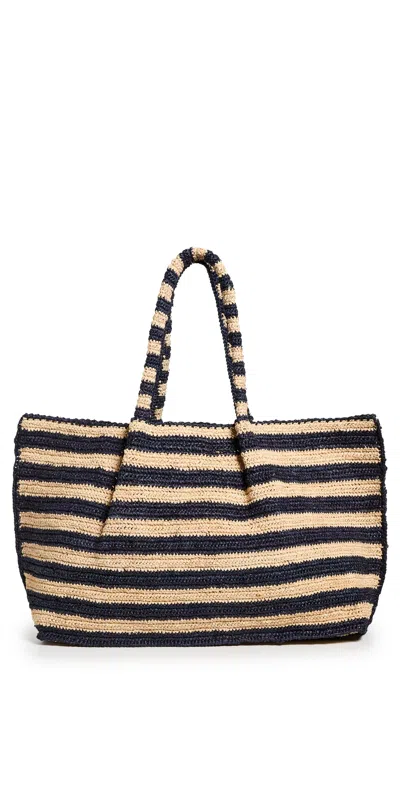 Mar Y Sol Amara Tote Navy/natural In Neutral