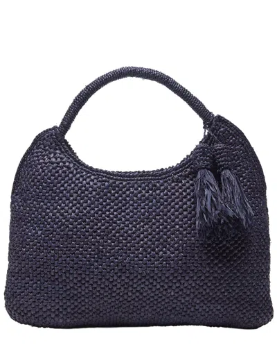 Mar Y Sol Anya Raffia Satchel In Blue