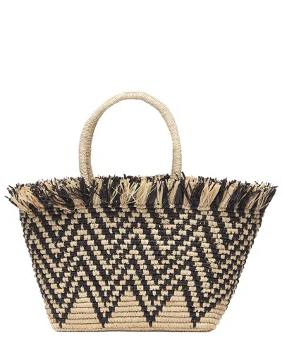 Mar Y Sol Bahia Raffia Tote In Nude