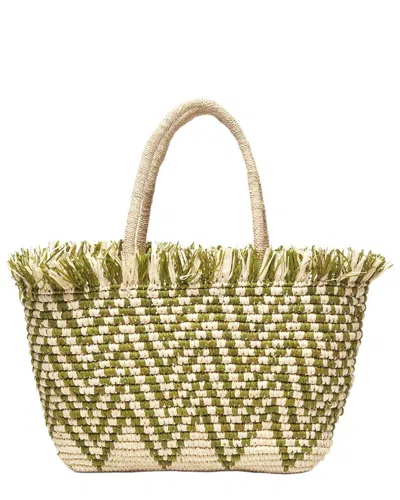 Mar Y Sol Bahia Raffia Tote In Yellow