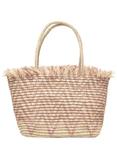Mar Y Sol Bahia Raffia Tote In Nude