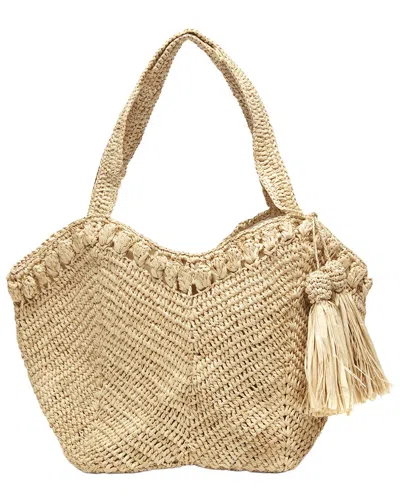 Mar Y Sol Bonnie Raffia Satchel In Brown