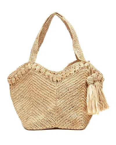 Mar Y Sol Bonnie Raffia Satchel In Natural