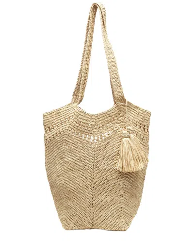 Mar Y Sol Gianna Raffia Tote In Brown